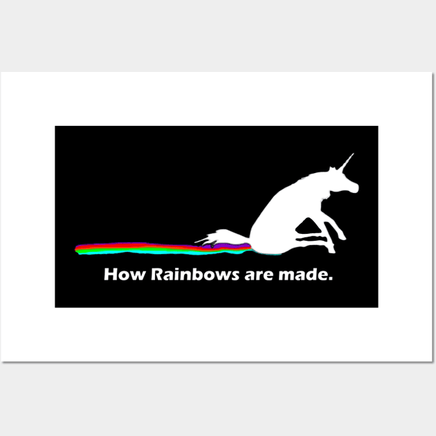 How Rainbows Are Made Unicorn Wall Art by Zimmier